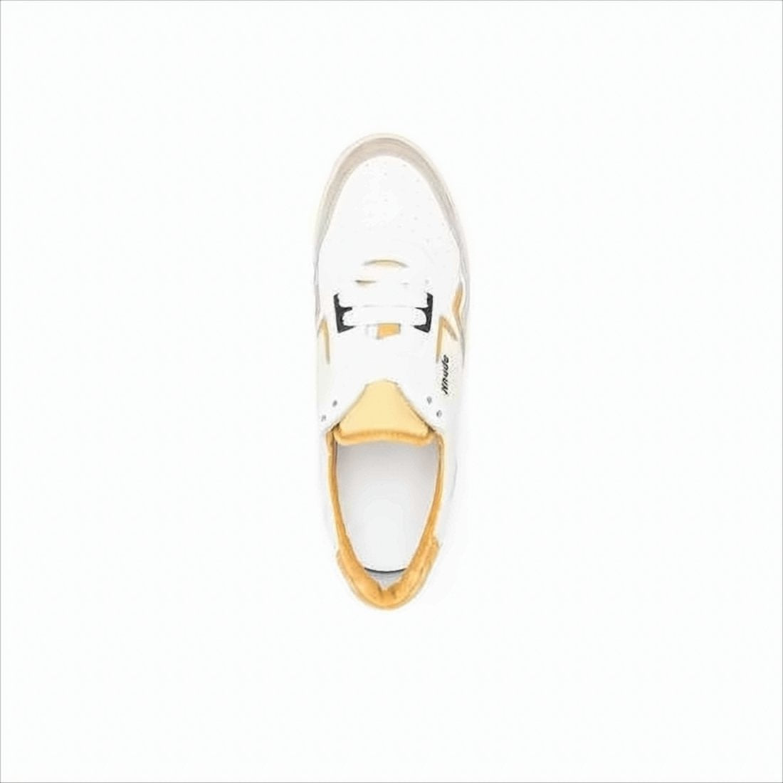 Low-Top Sneakers with Suede and Mustard Accents