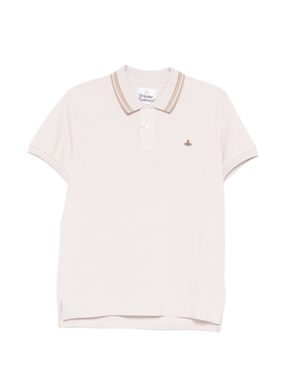 Short-Sleeved Polo Shirt With Dual Stripe Detail