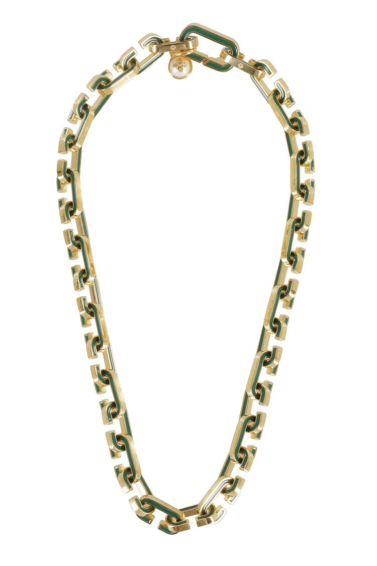 C Link Necklace With Gold-Plated Brass