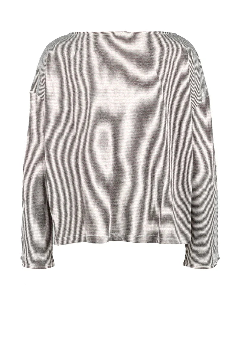 Brown/Beige Linen Cotton Sweater