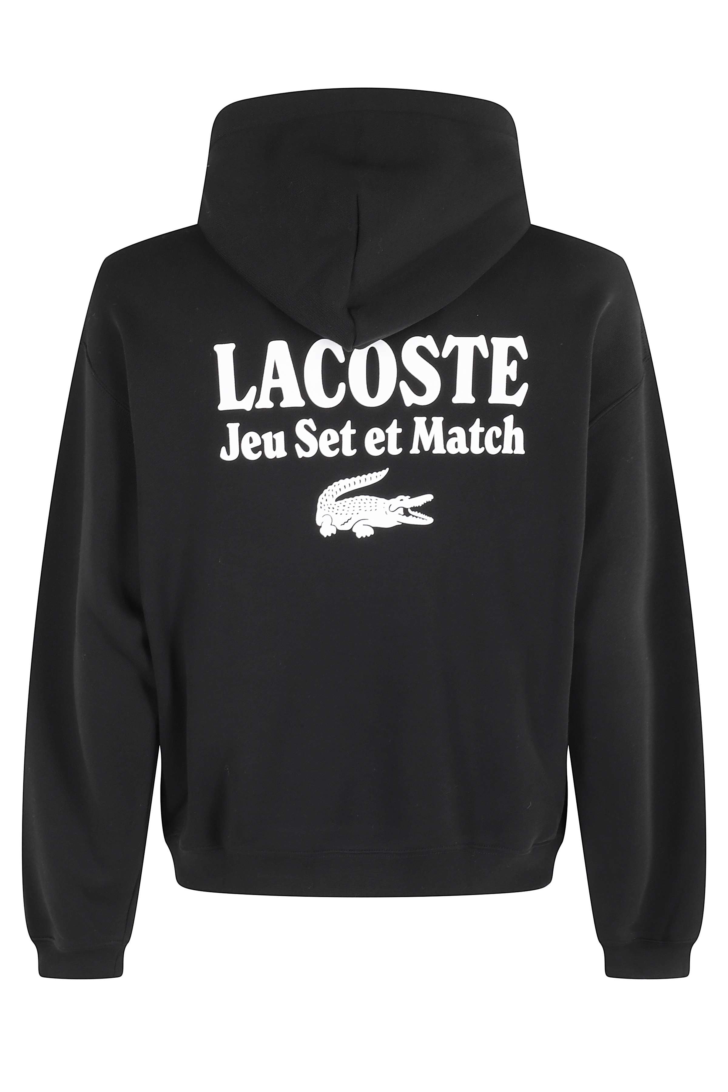 Black Adjustable Hooded Sweatshirt With Signature Logo