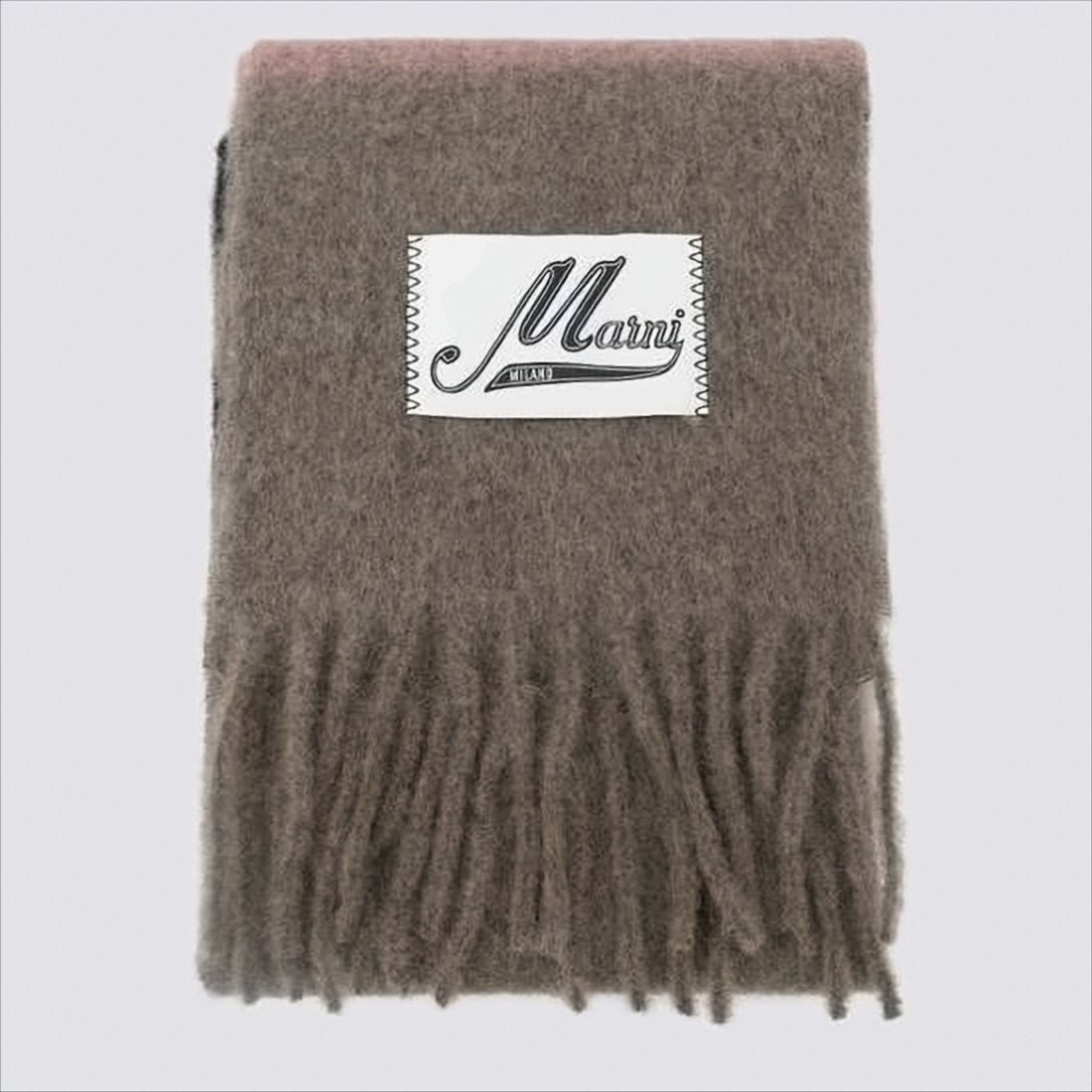 Dual-Tone Alpaca-Mohair Blend Scarf by Marni