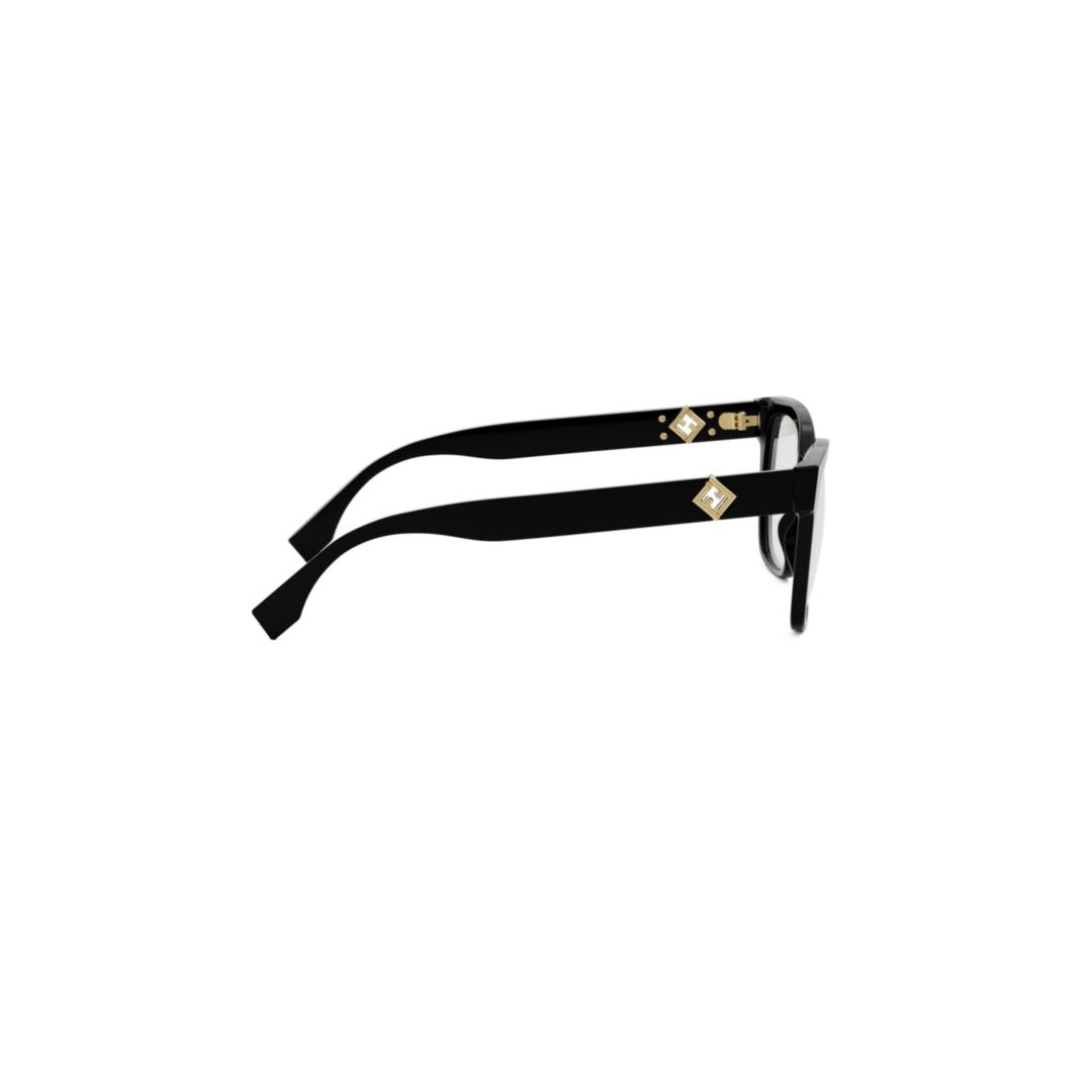 Fe50117i Rectangular Eyeglasses with Gold-tone Accents