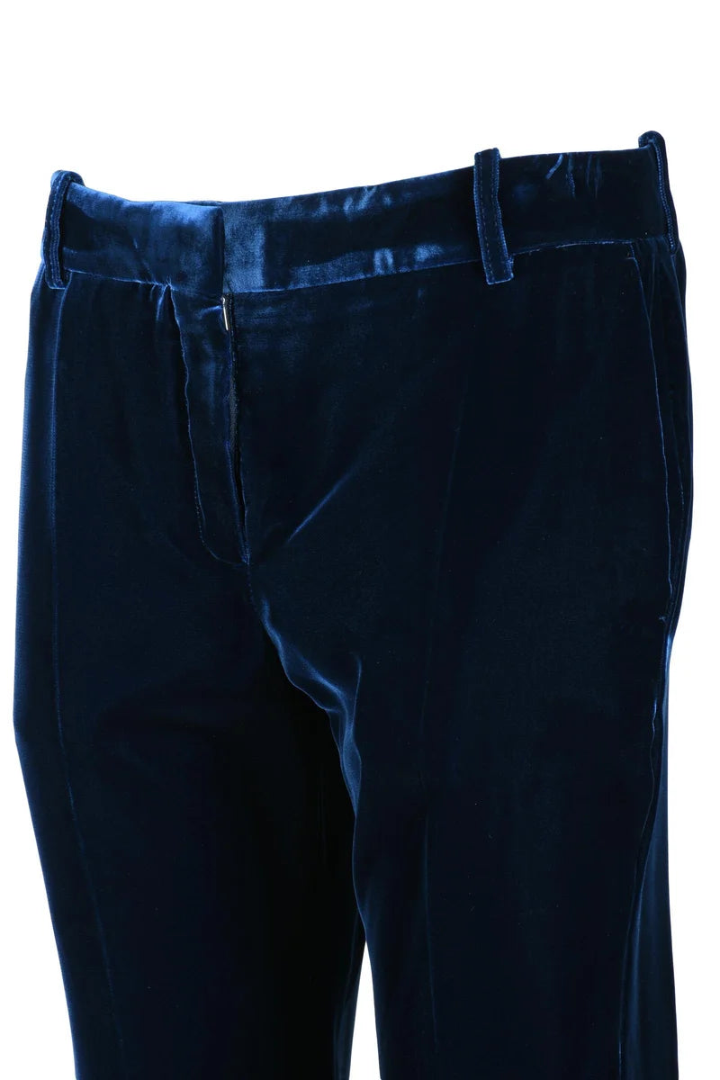 Velvet Trousers - Midnight Blue