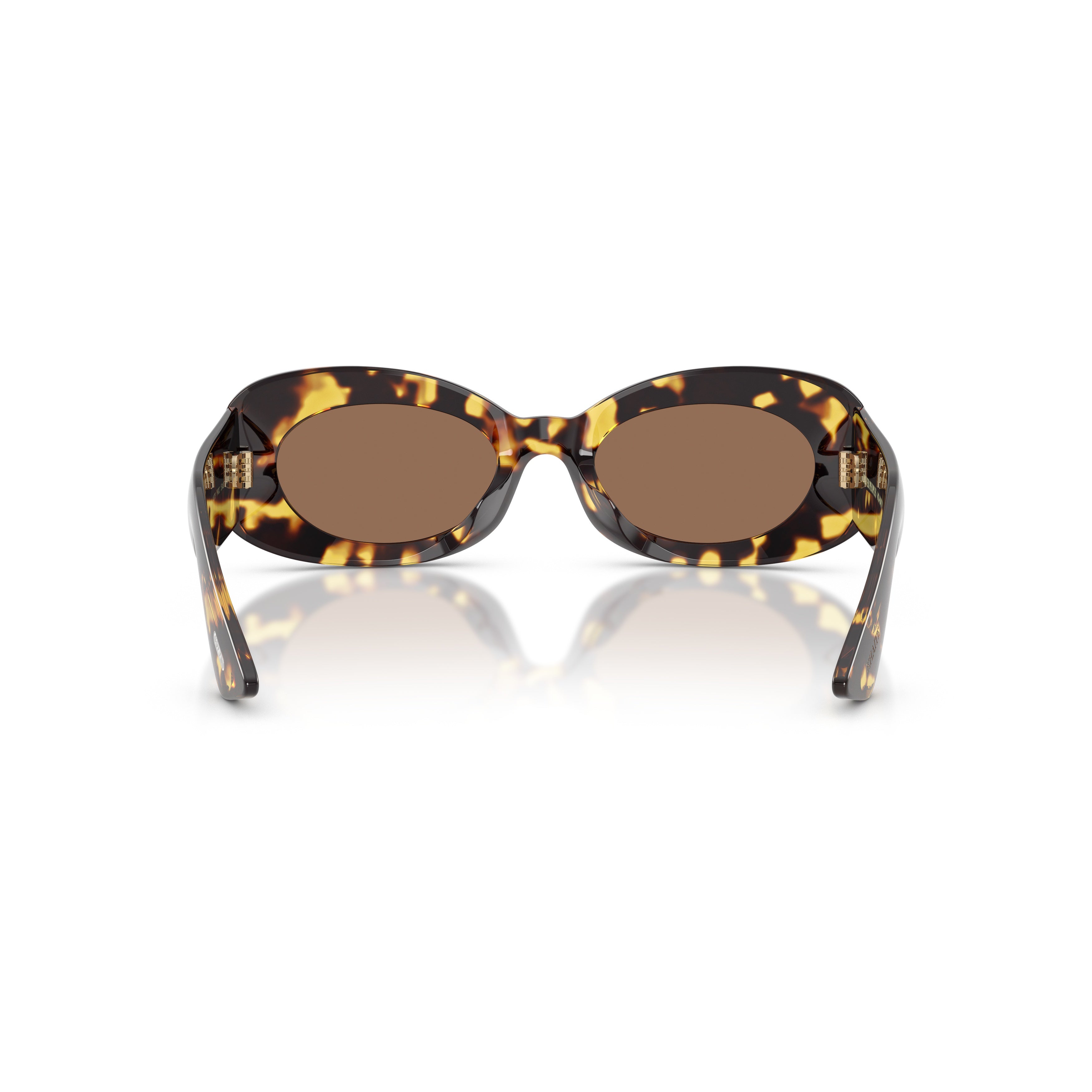 0ov5606su Oval Tortoiseshell Sunglasses with Bold Retro Design