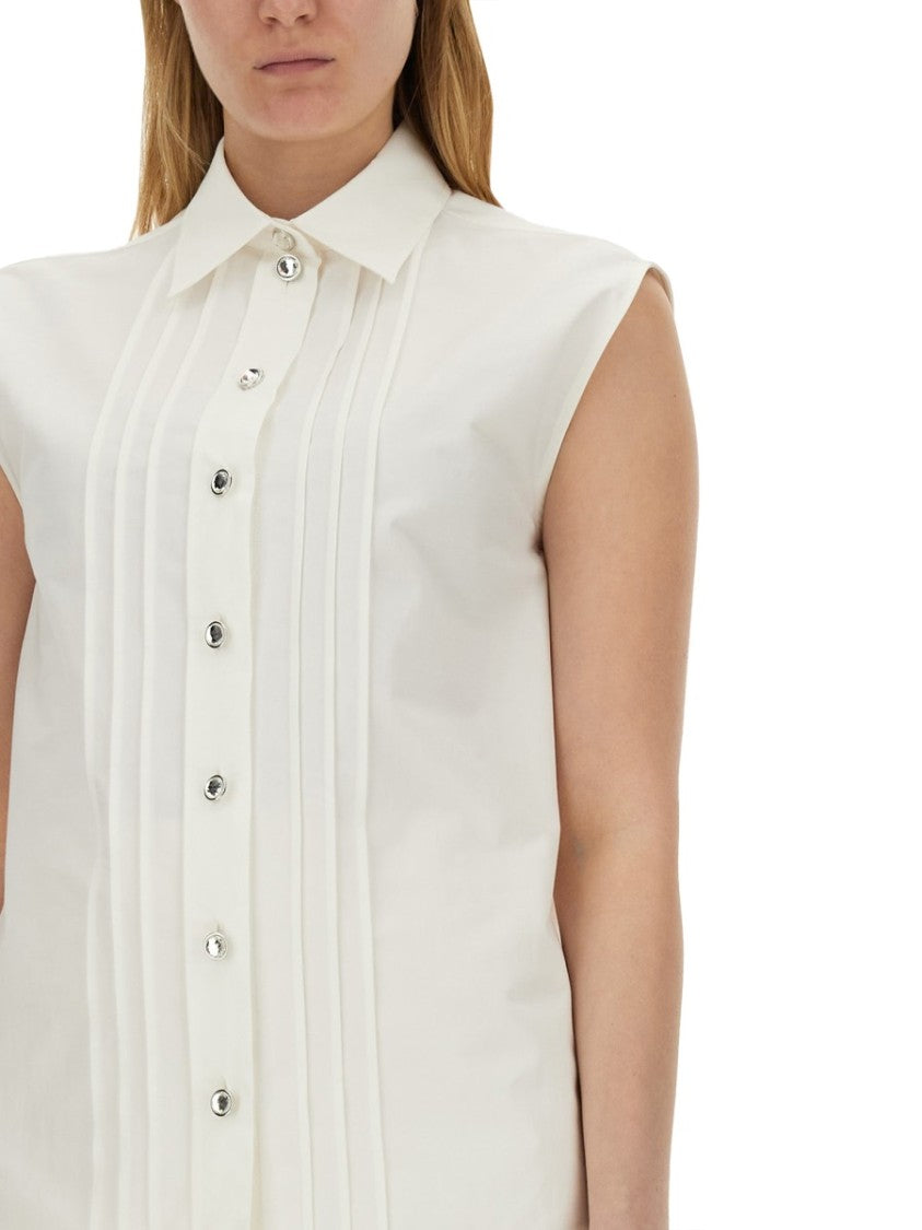 Sleeveless Poplin Shirt