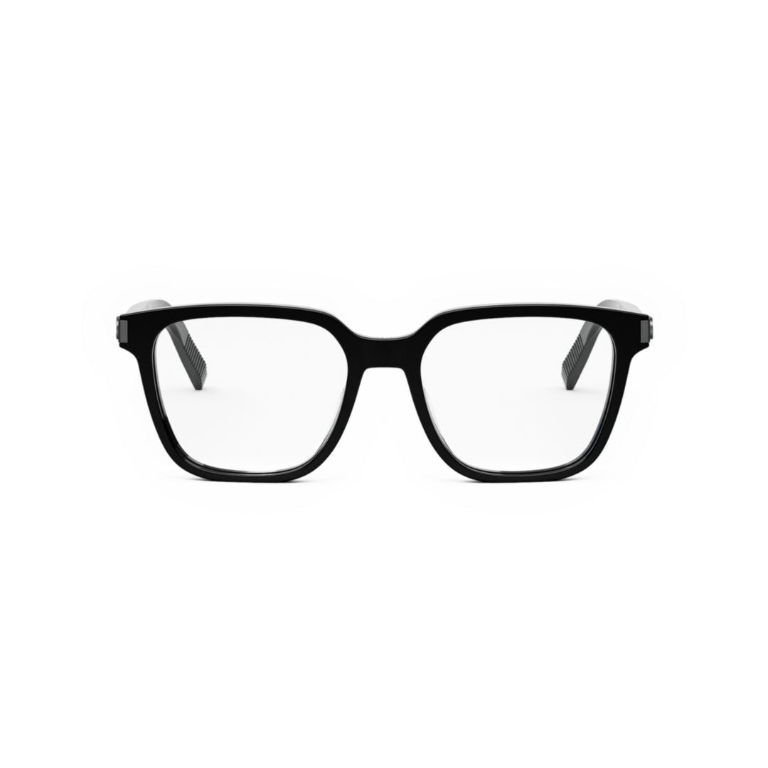 Bold Square Frame Eyeglasses with Glossy Finish