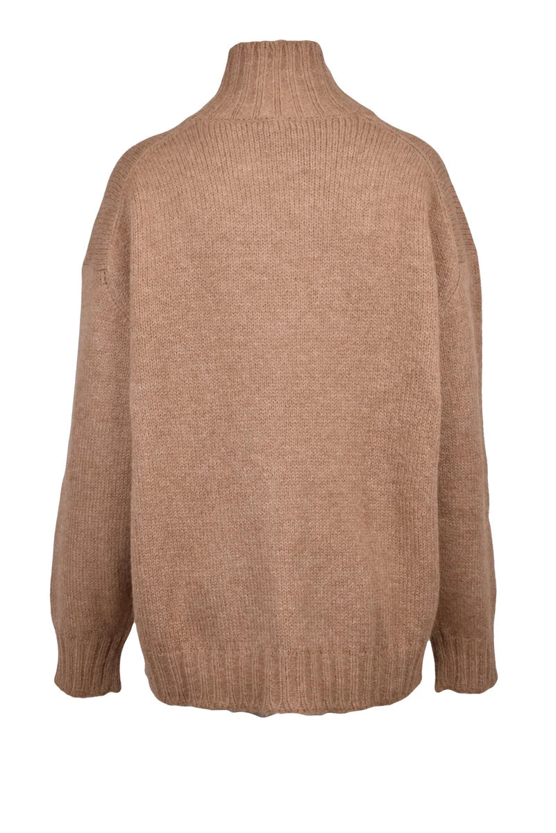 High Neck Sweater - Pink