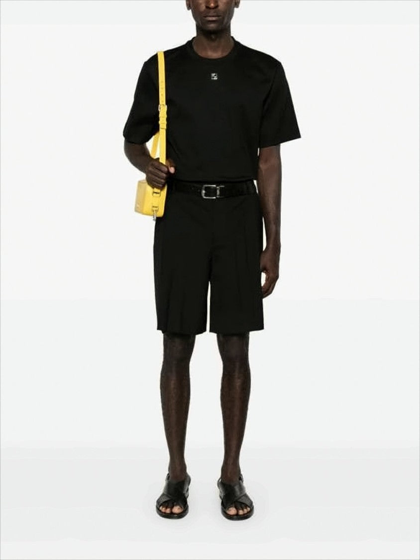 Relaxed Fit Black Cotton T-Shirt With Subtle Logo