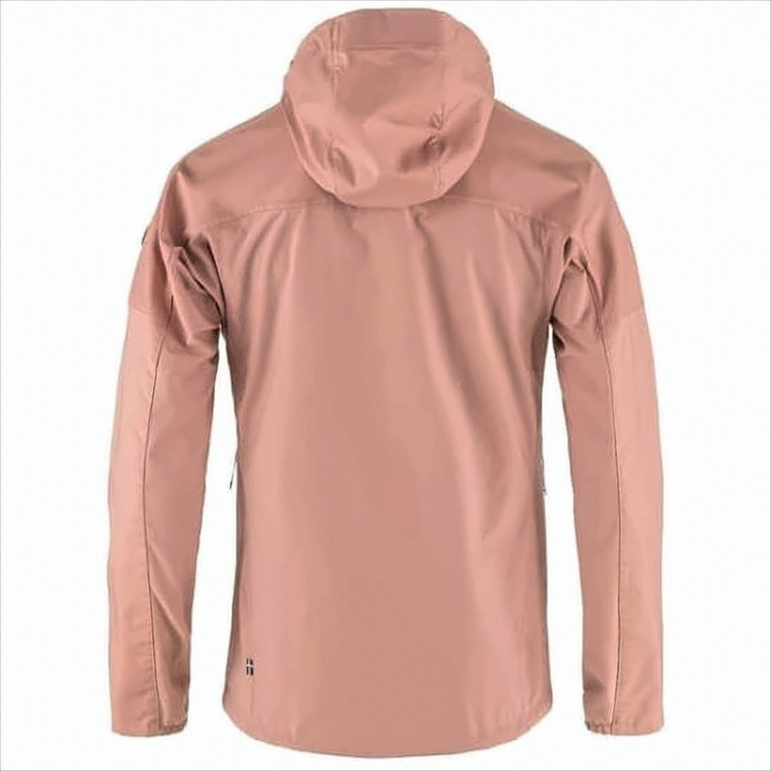 Fitted Pink Polyester Jacket with High Collar