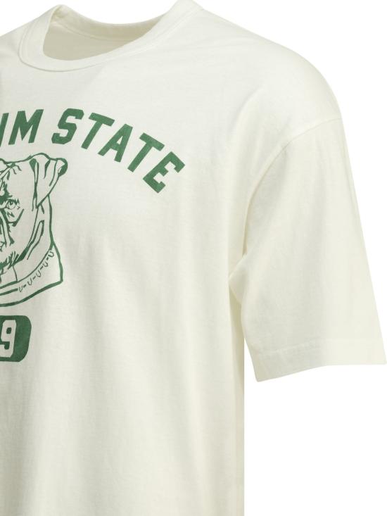 Short-Sleeve Cotton T-Shirt With Vintage Graphic Print