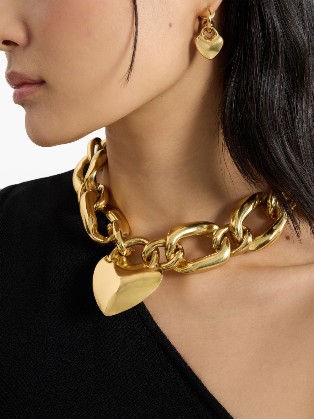 Polished Gold-tone Necklace