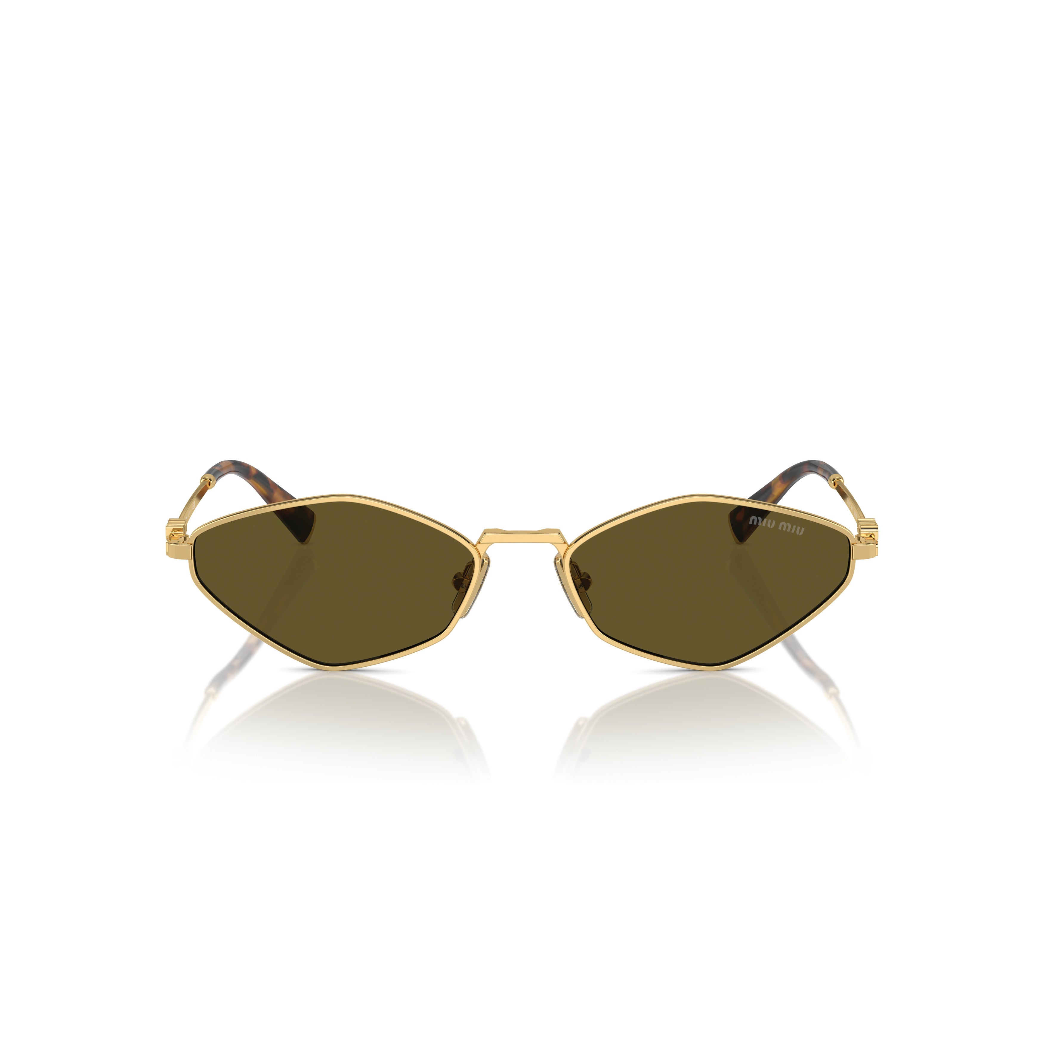 0mu 56zs Angular Gold Metal Sunglasses