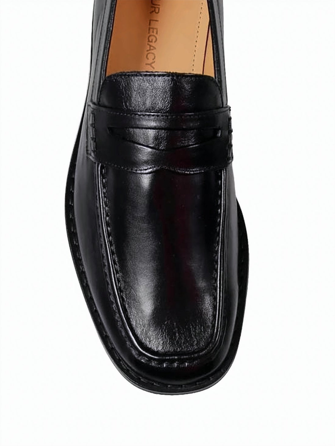 Polished Leather Loafers with Classic Penny Strap
