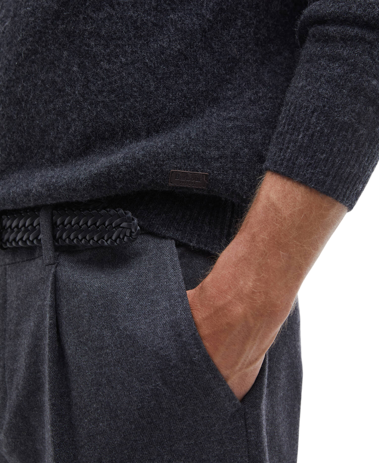 Essential Patch Half Zip Sweater