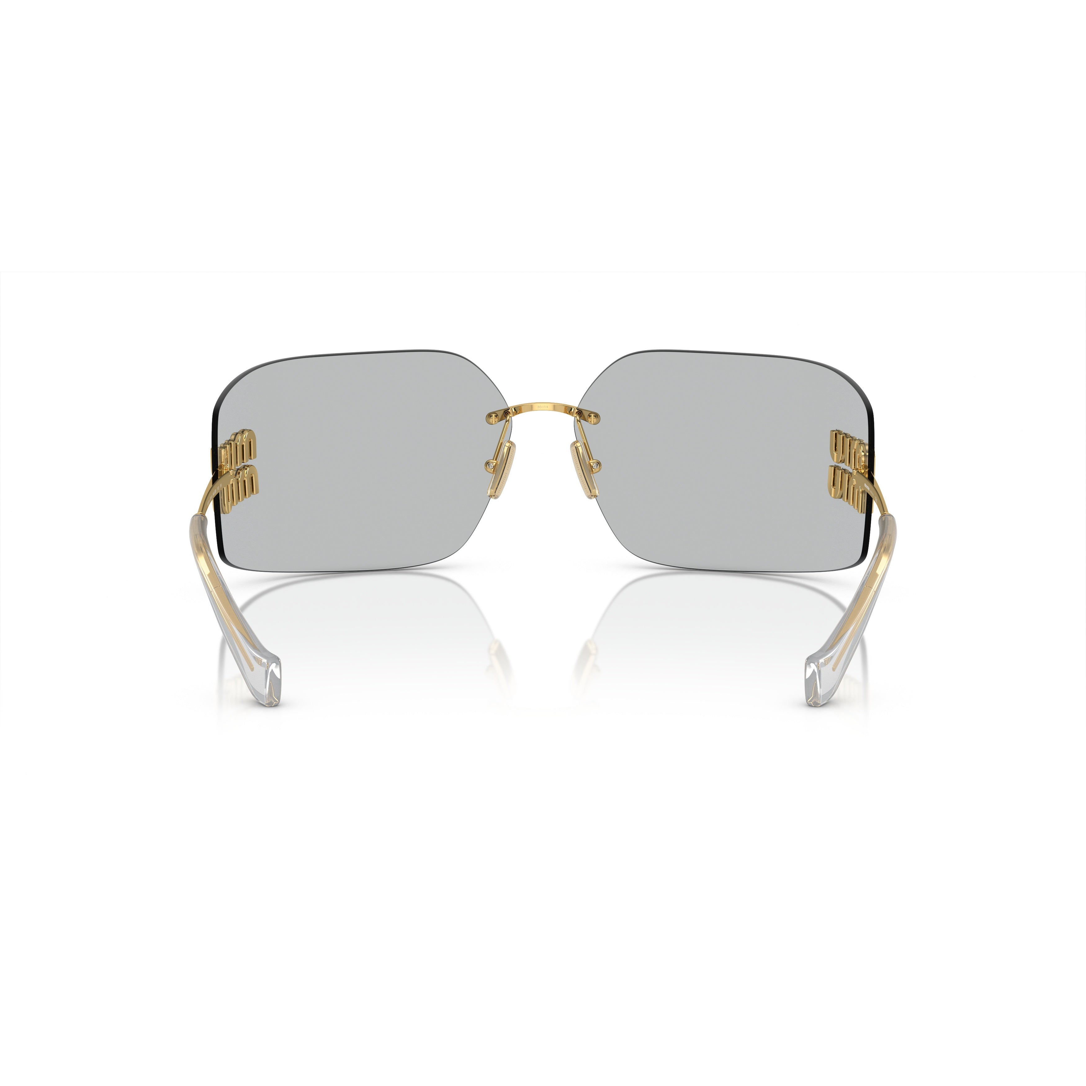 0mu 54ys Rimless Square Sunglasses