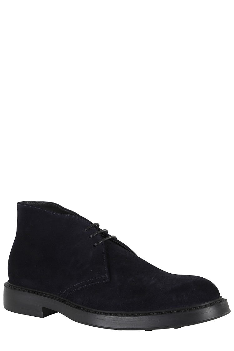 Suede Chukka Boot With Round Toe