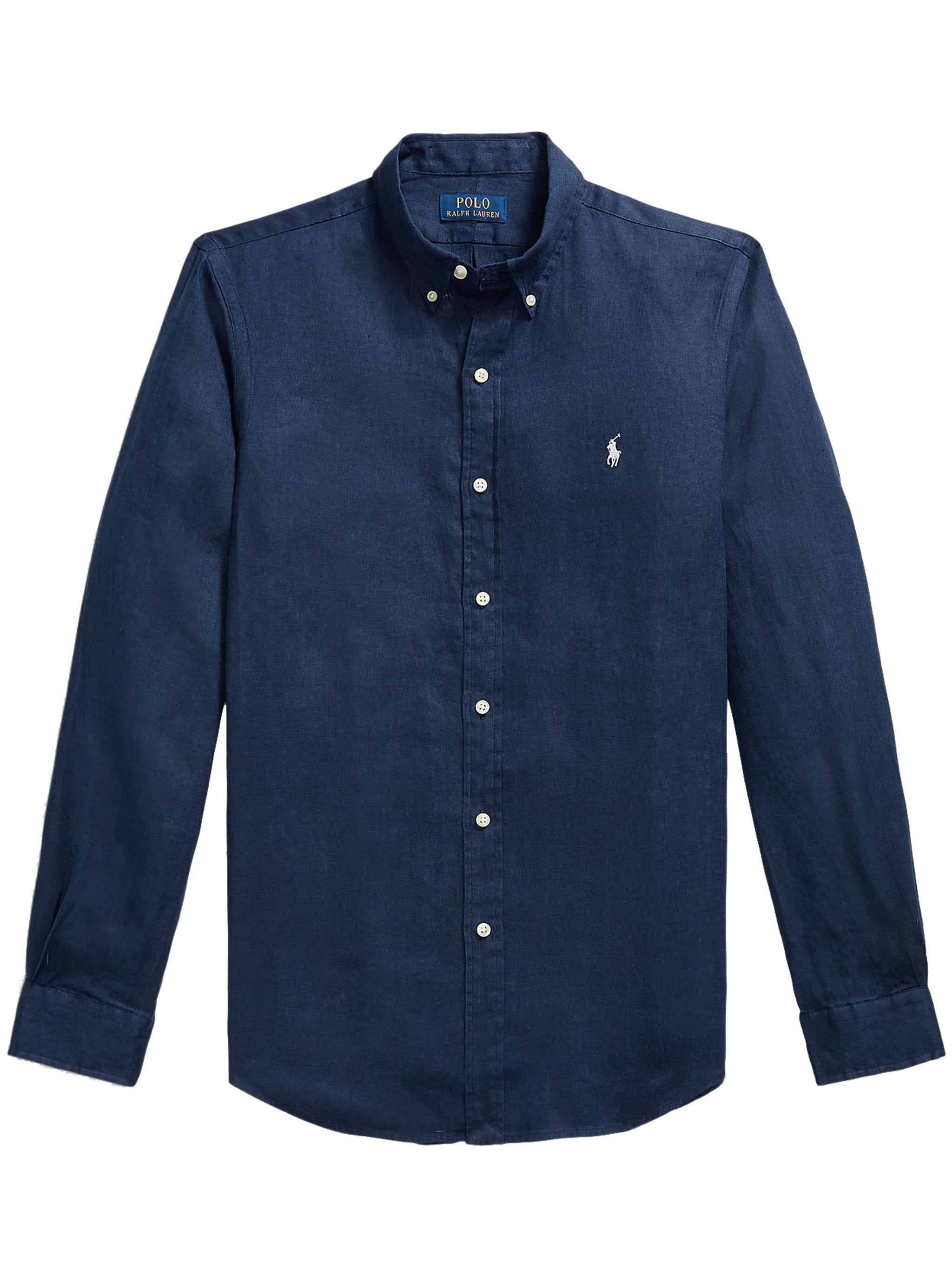 Deep Blue Sport Shirt Tailored Linen Shirt
