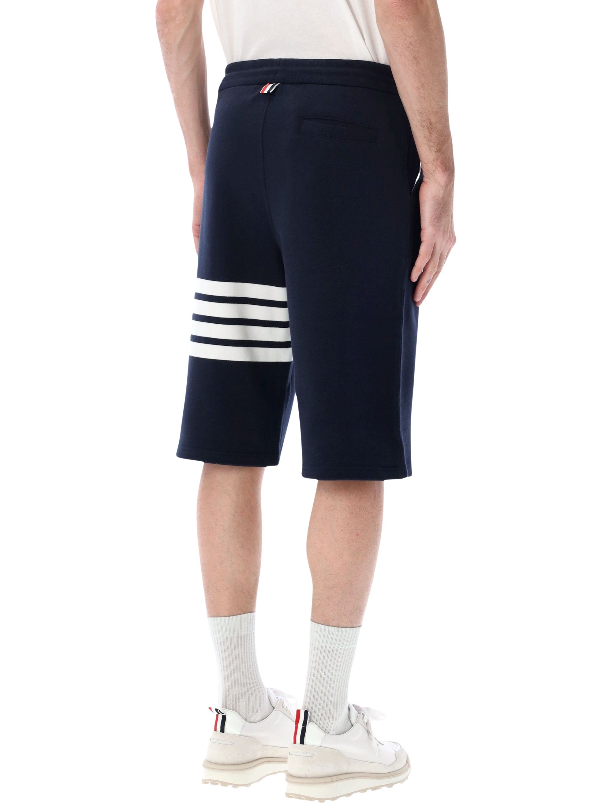 Relaxed Fit Fleece Sweatshorts With Iconic Stripe Detail
