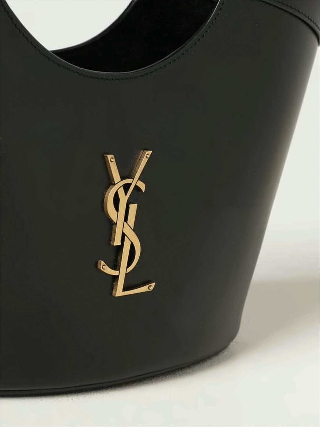 Trapezoidal Calf Leather Tote Bag