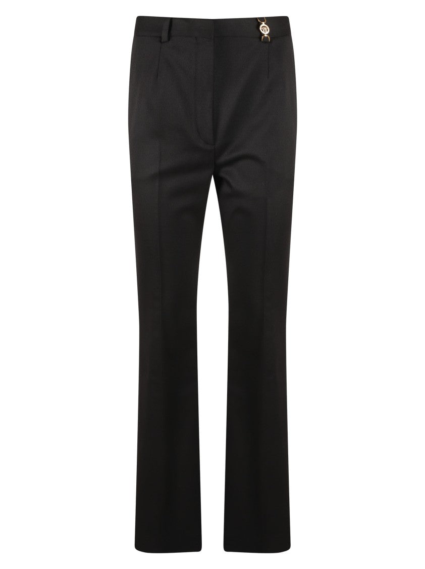 Black Trousers With Concealed Zip