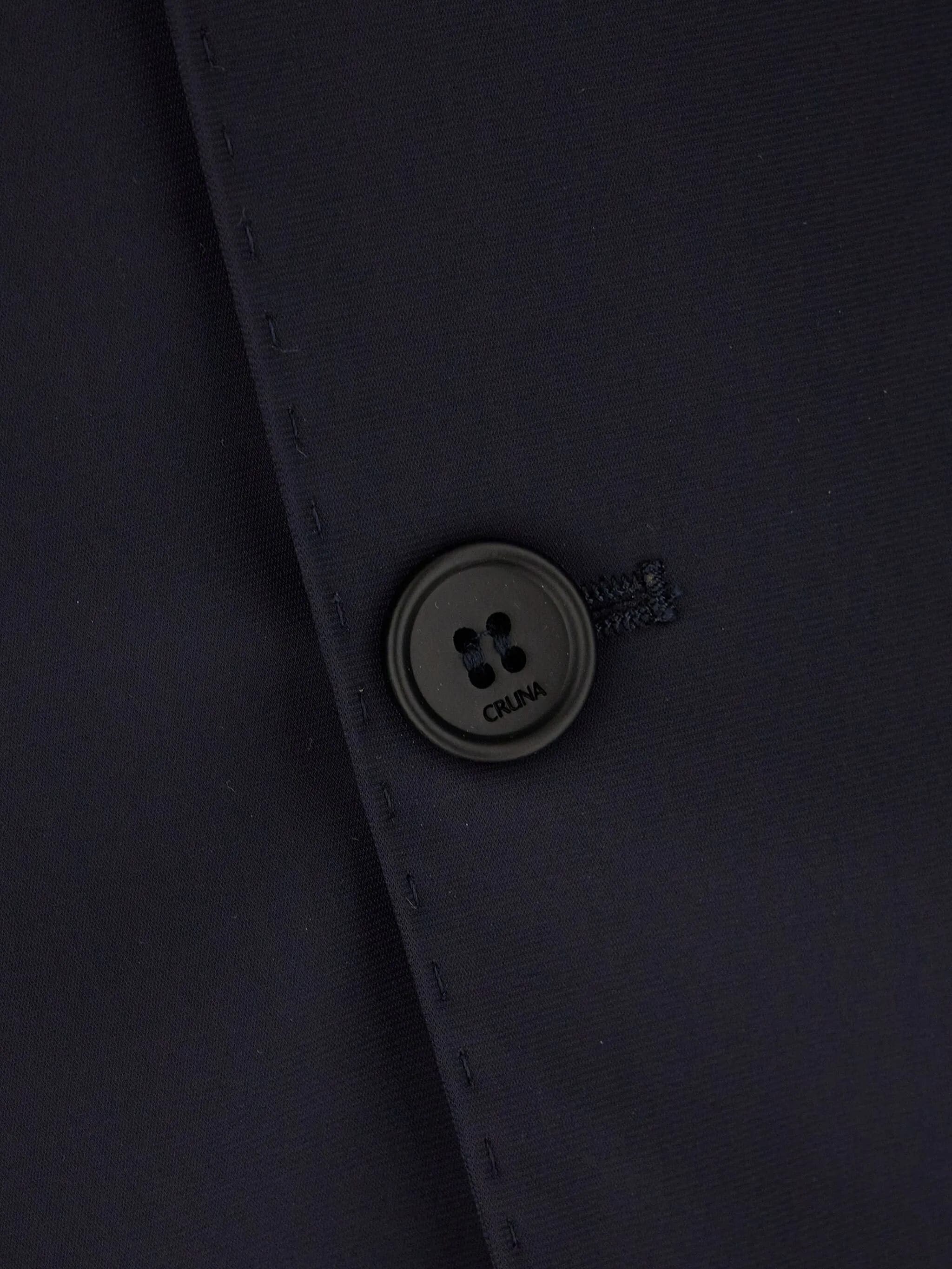Tailored Blue Notch Lapel Two-Button Blazer