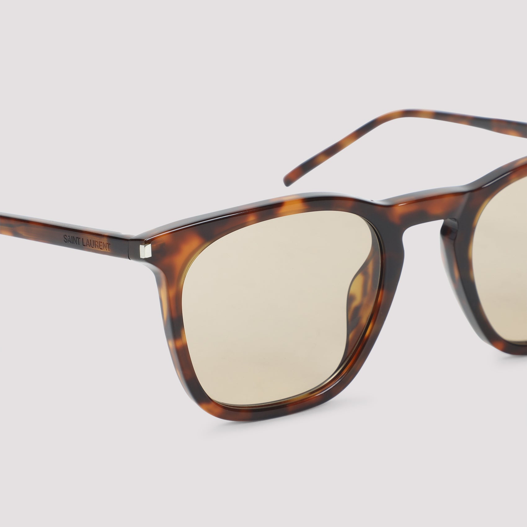 Classic Square Frame Sunglasses in Brown Acetate