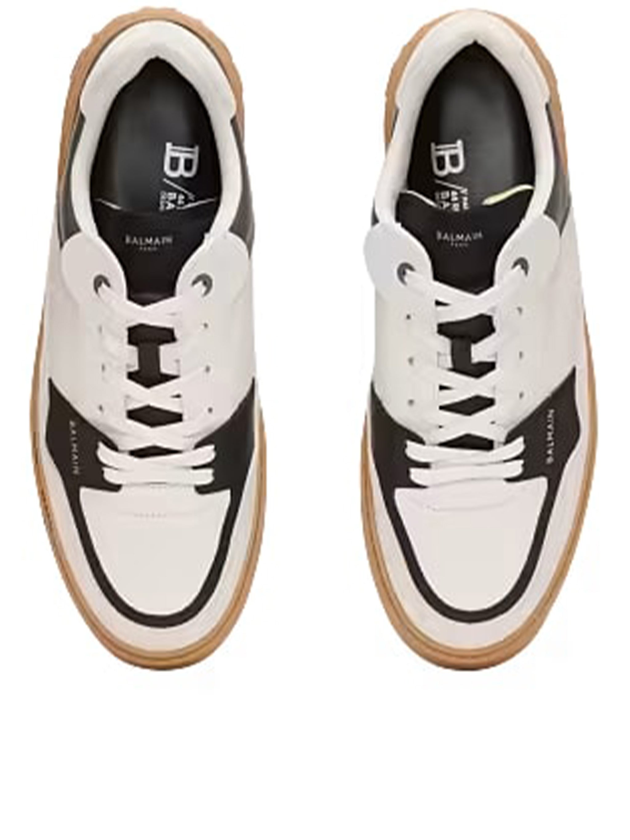 Tan Low Top B-Court Leather Sneakers