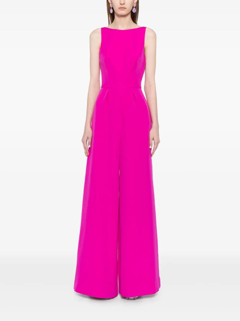 Cape-Detail Wide-Leg Jumpsuit