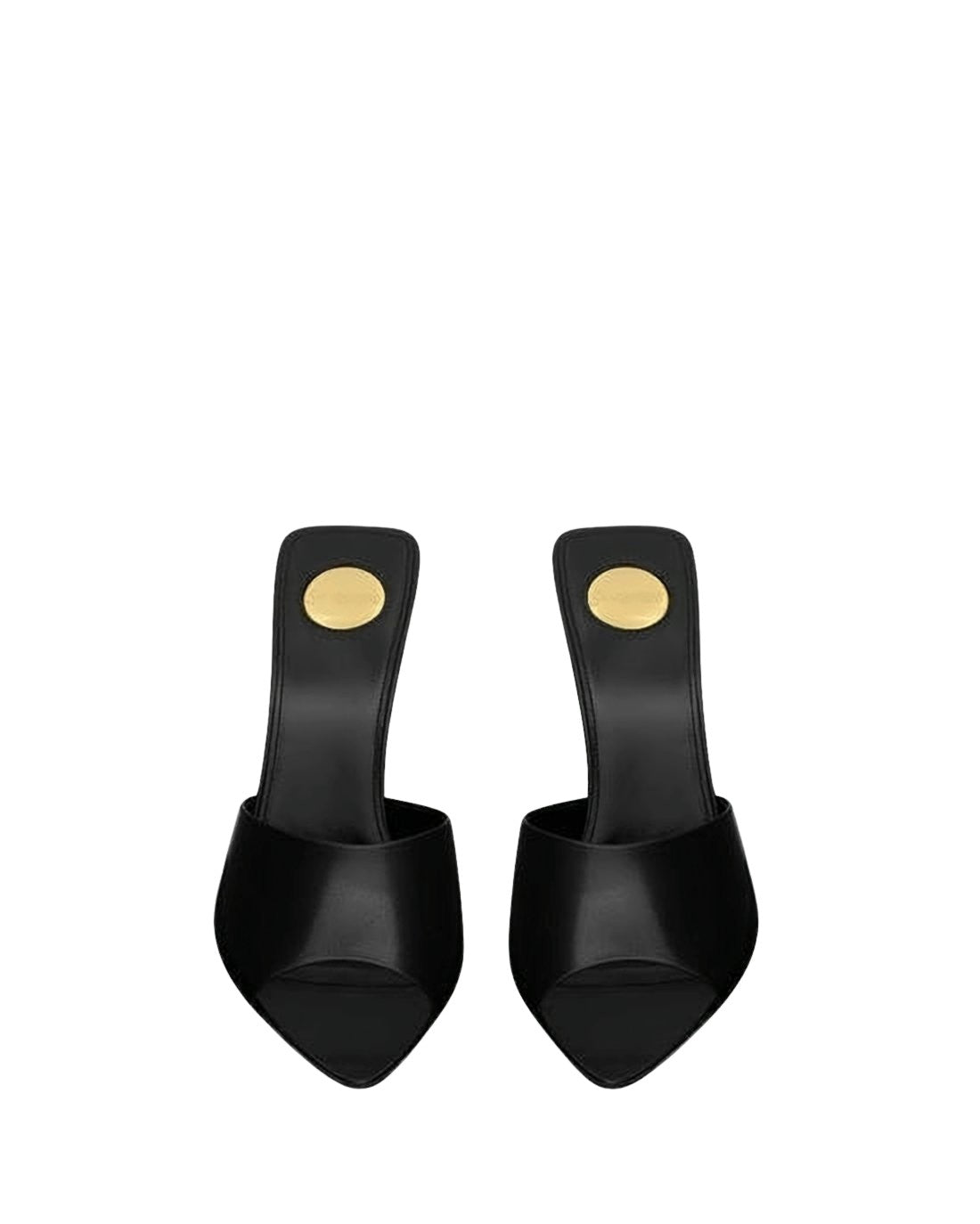 High-Heeled Mules with Pointed Toe