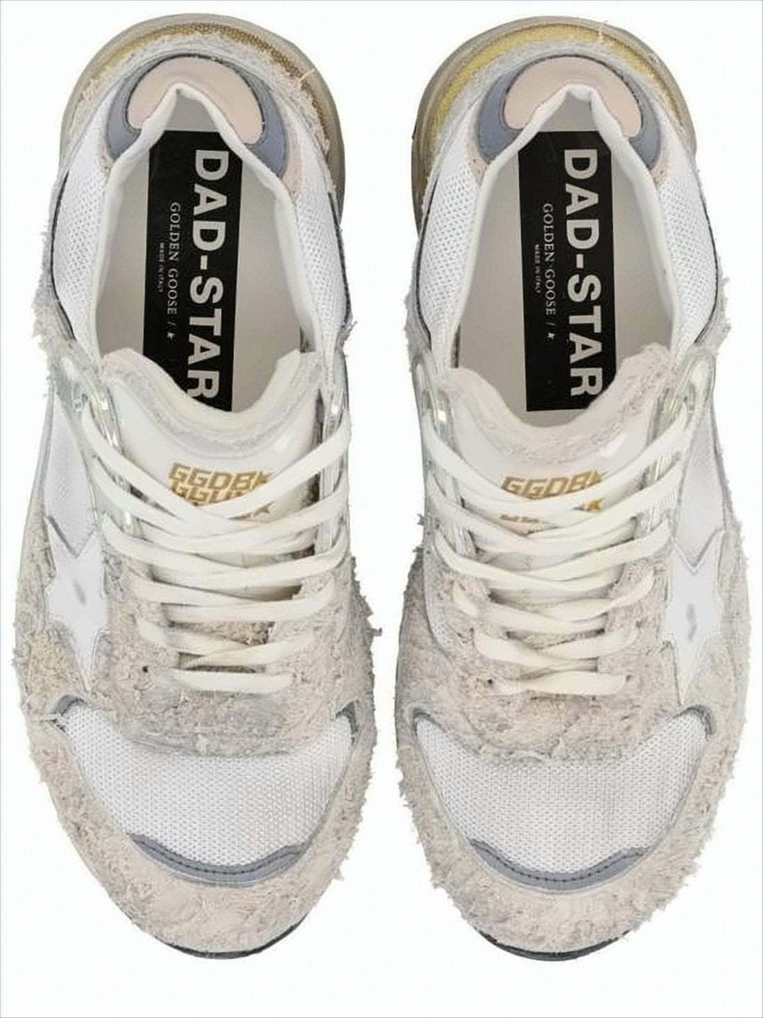 Distressed Textured Sneakers with Star Detail