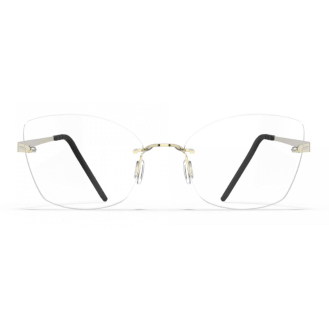 Bf1074 Aero Loop B3-P2 Rimless Gold Eyeglasses with Adjustable Nose Pads