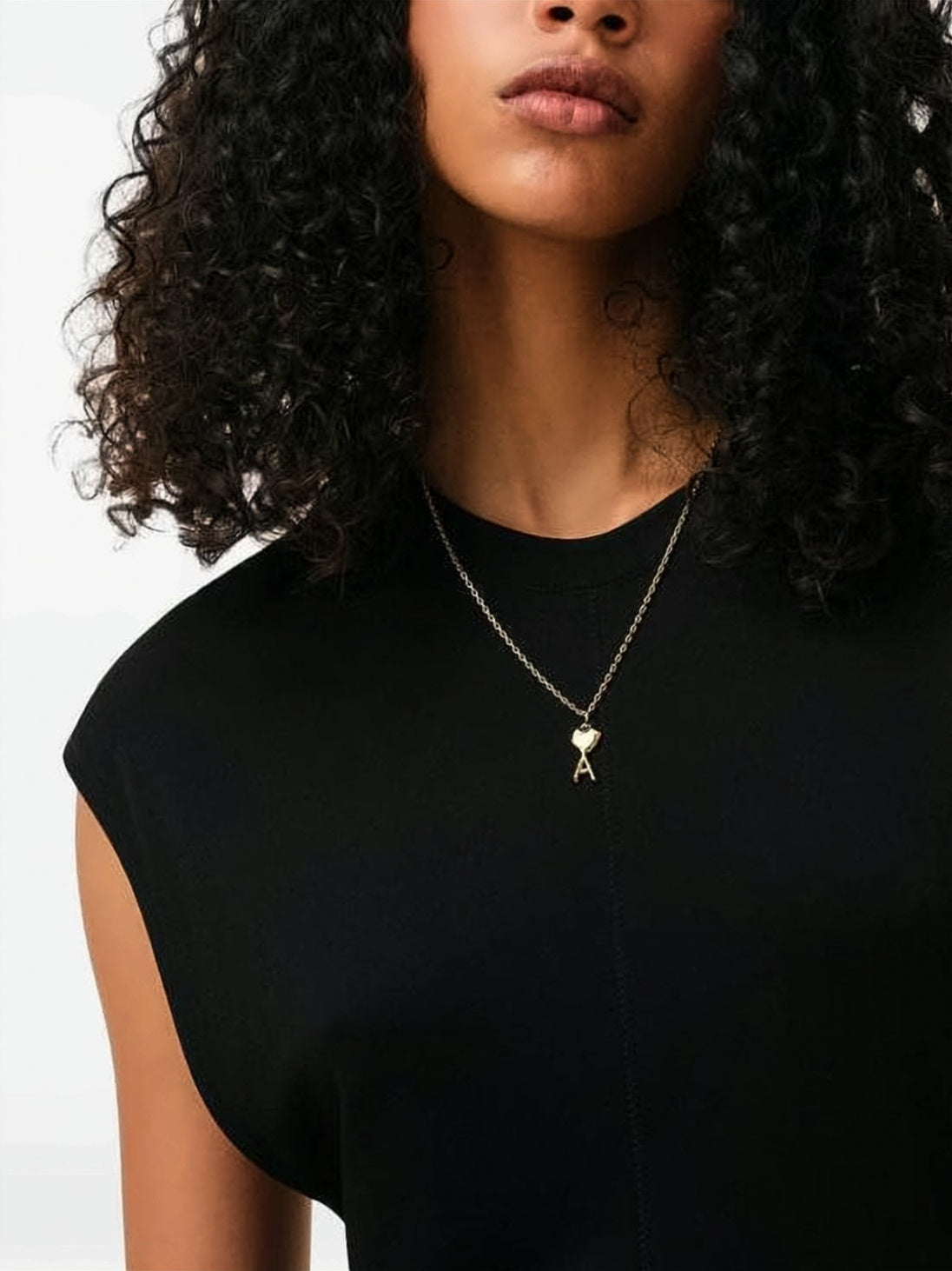 Gold Heart Pendant Necklace