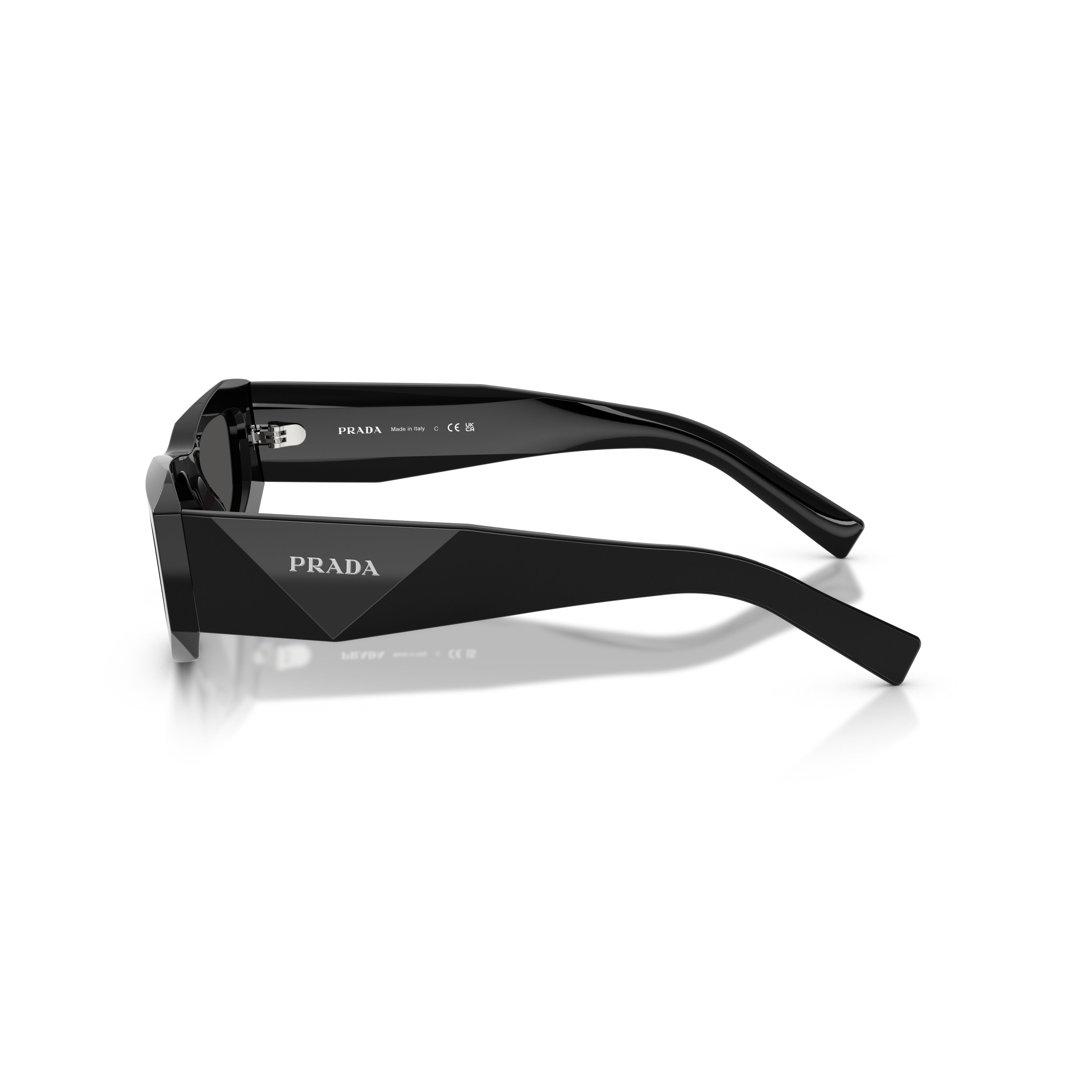 0pr B19s Angular Black Frame Sunglasses