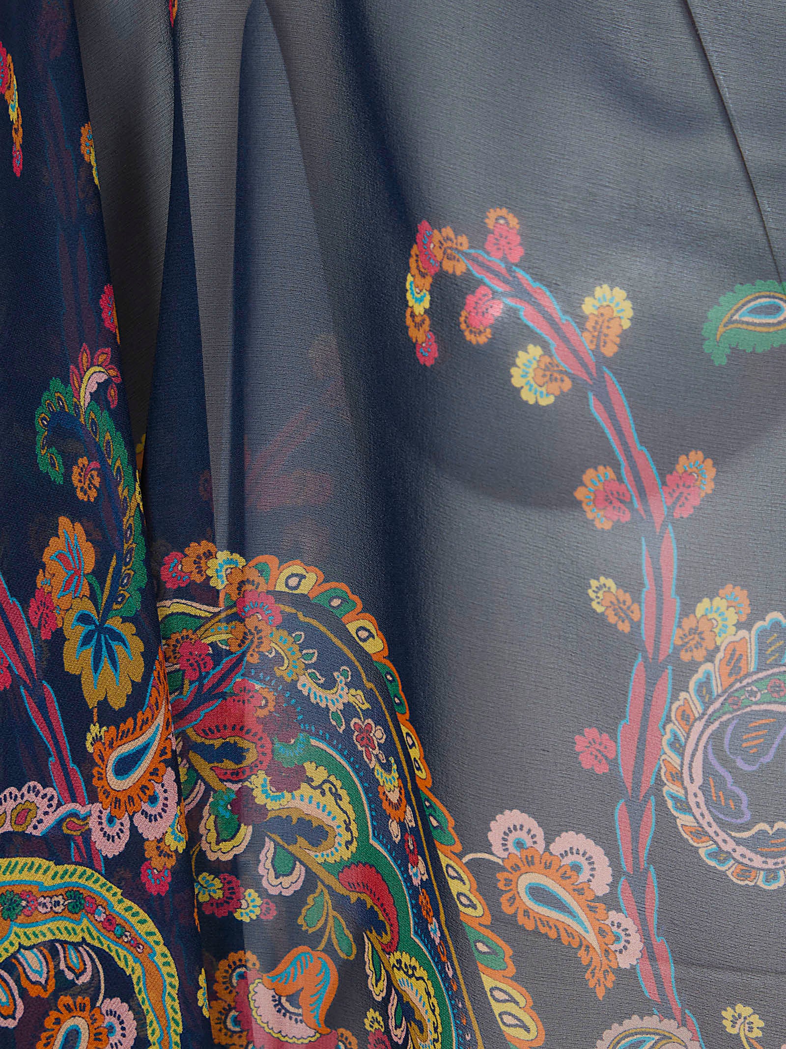 Multicolour Silk Lightweight Cape Jacket