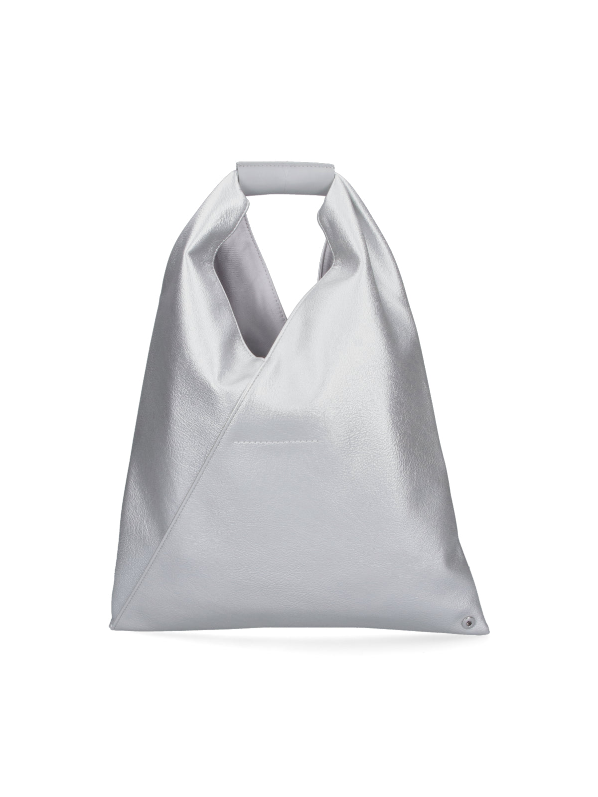 Silver Japanese Structured Minimalist Bag