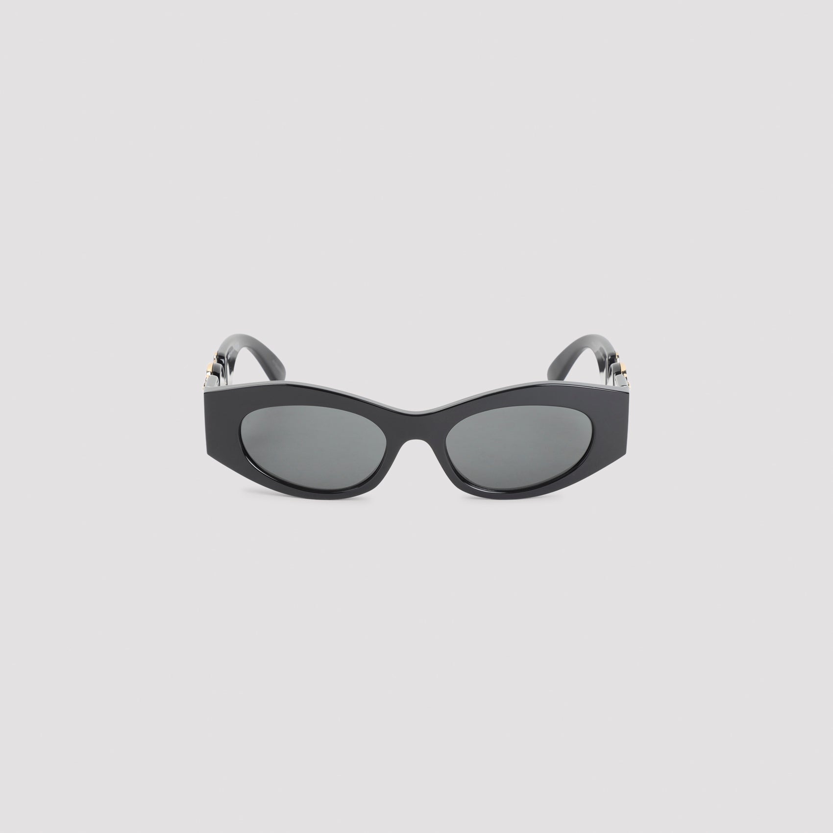 Cat-Eye Sunglasses with Gold Medusa Emblem