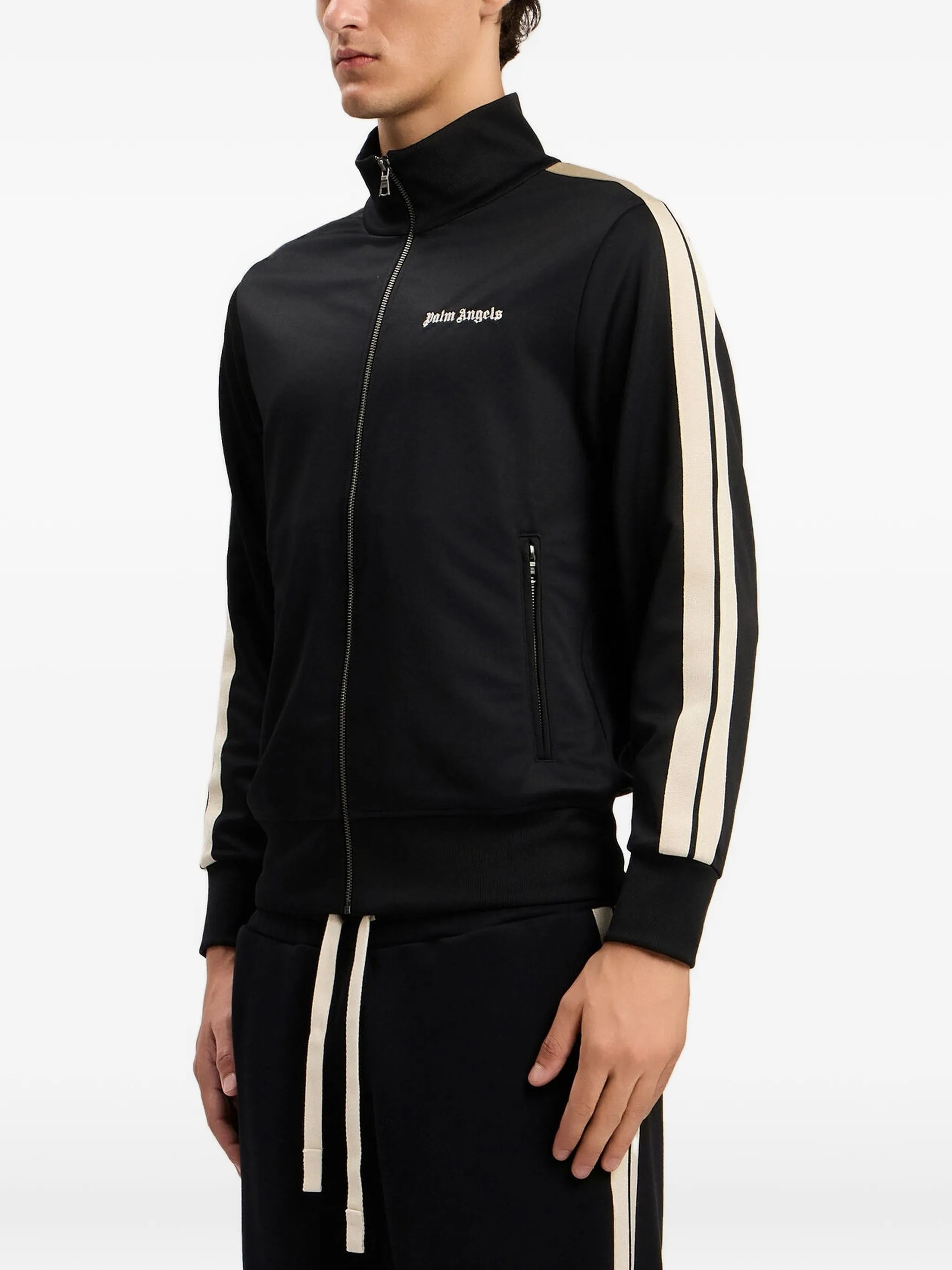 Black Classic Logo Track Polyester Top