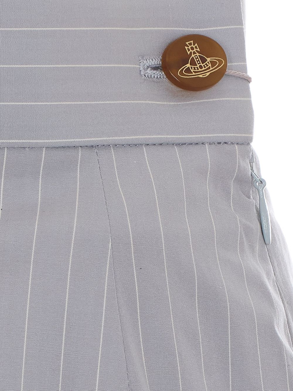 Tailored Mini Skirt with Subtle Pinstripe Pattern