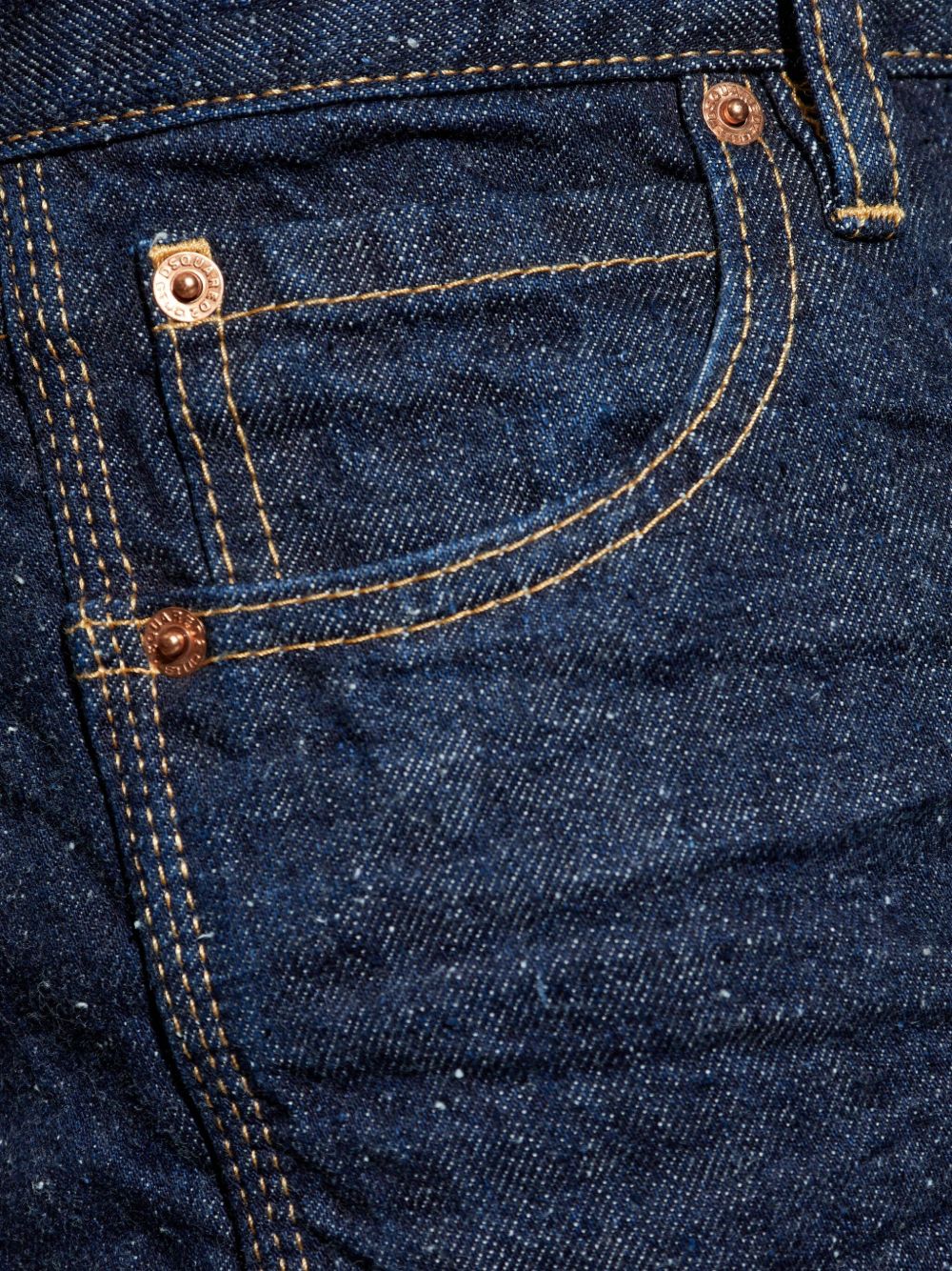 Dark Blue Speckled Denim Jeans