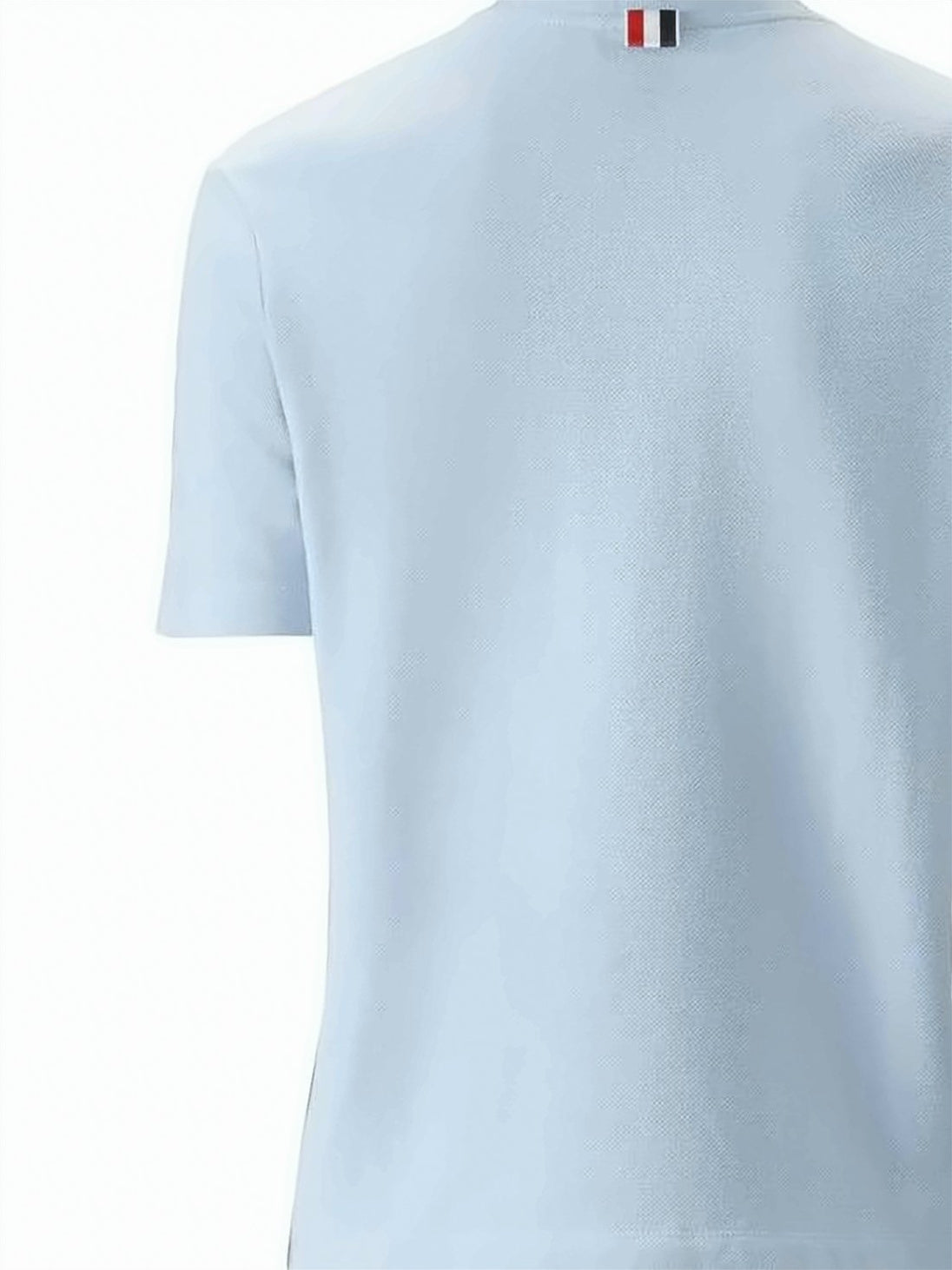 Classic Pique T-Shirt With Subtle Tricolor Detail