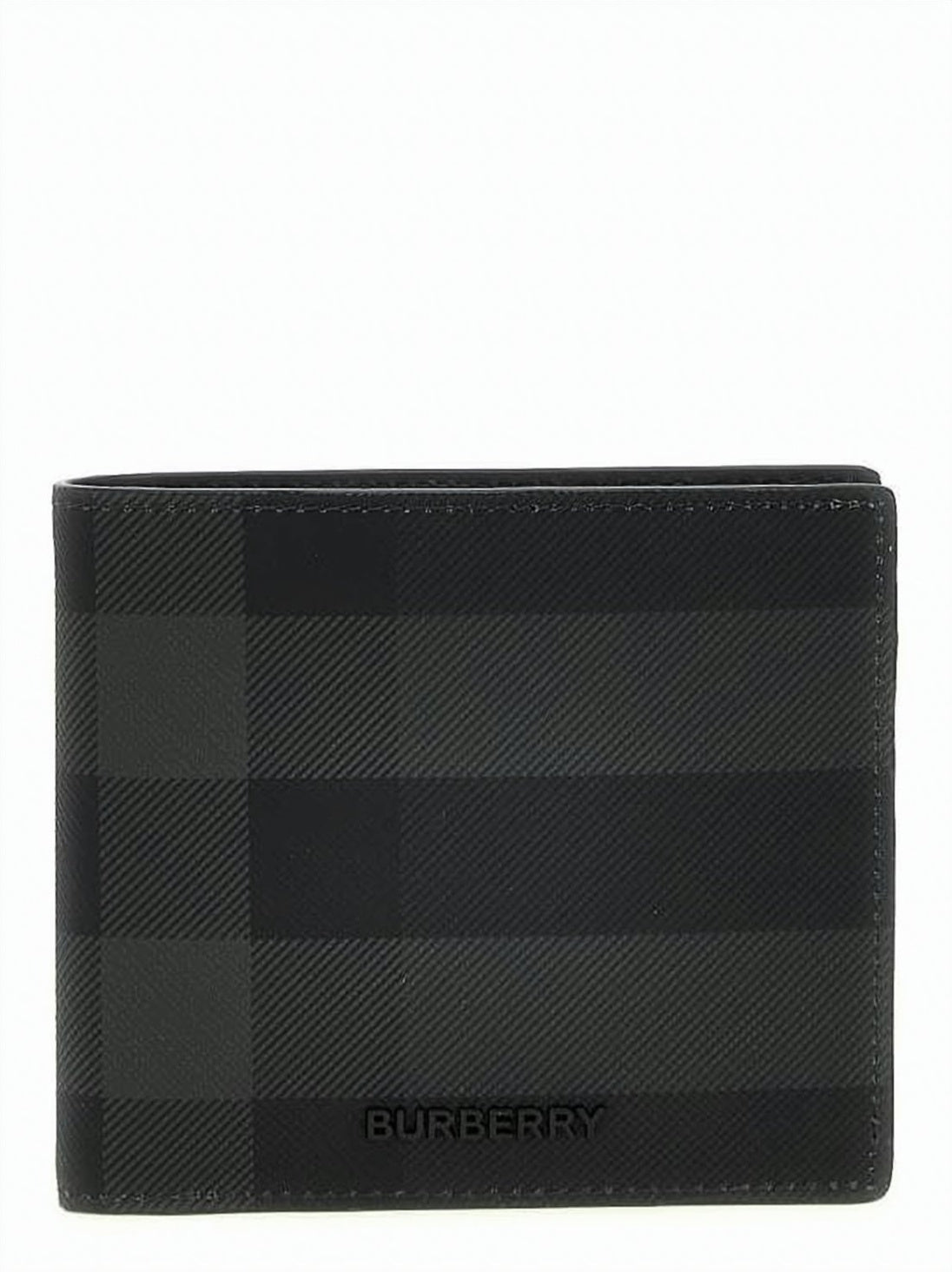 Bifolding Wallet with Subtle Checkered Pattern