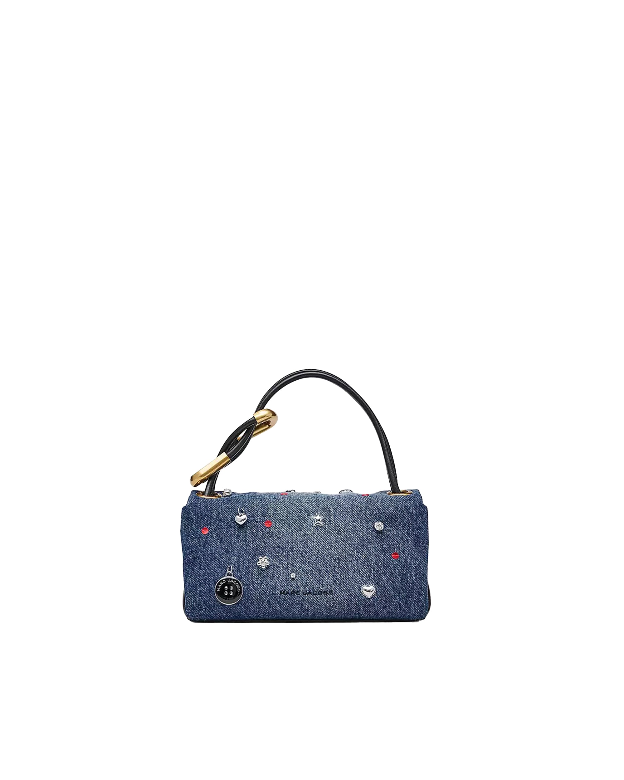 Handbag The Trinket Charm Denim Mini Dual Bag