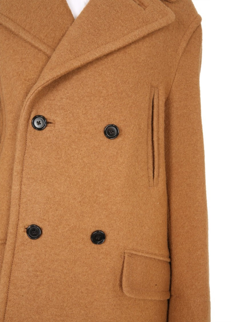 Double-Breasted Coat With Mirror Lapels