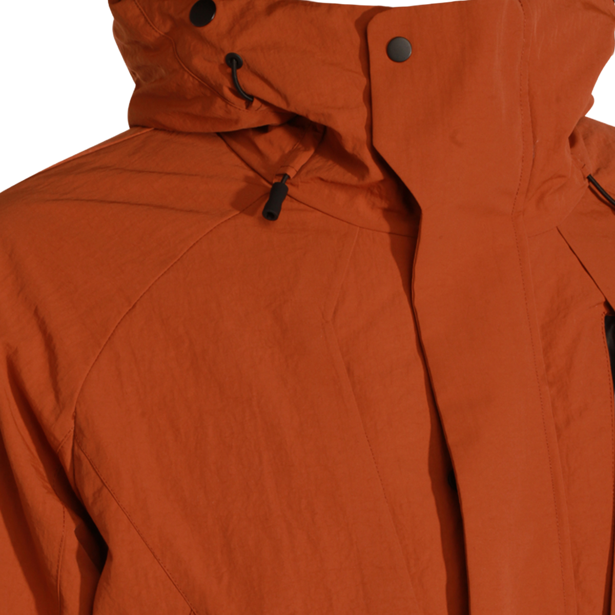 Burnt Orange Jacket with Adjustable Hood