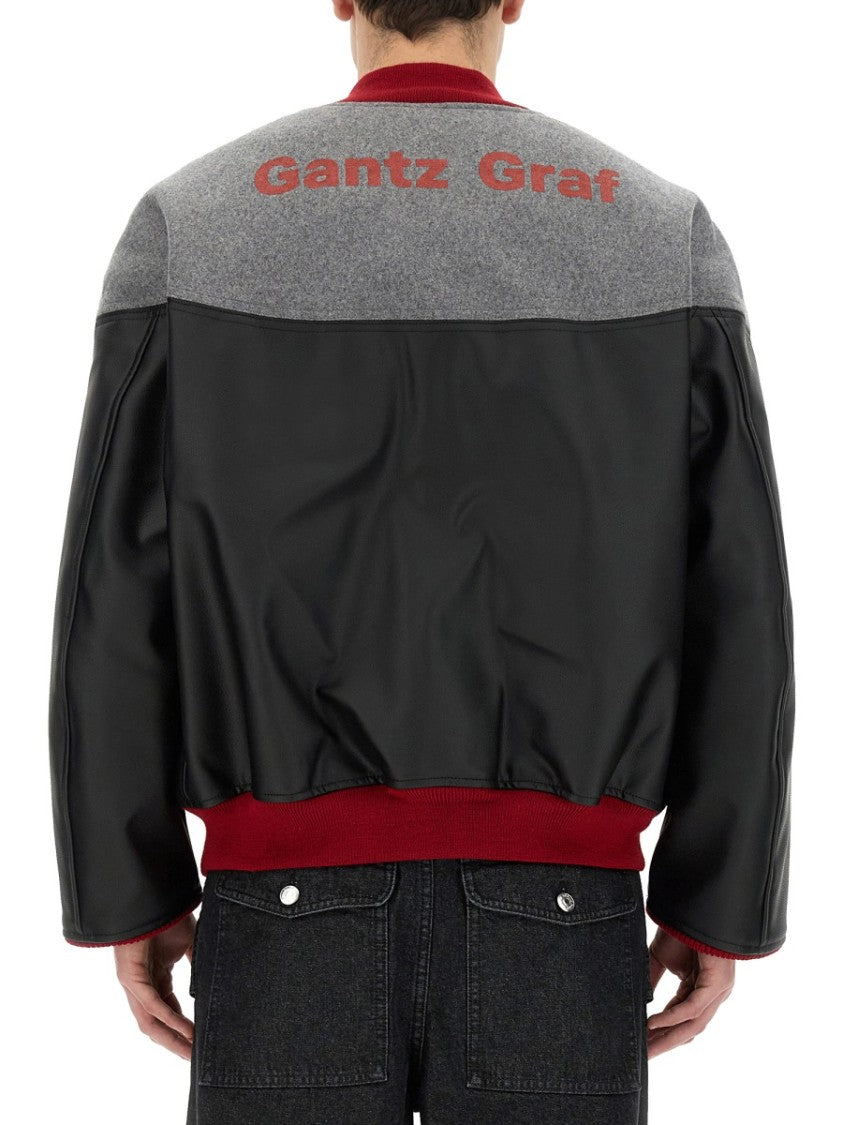 Casual Jacket With Contrasting Wool Upper
