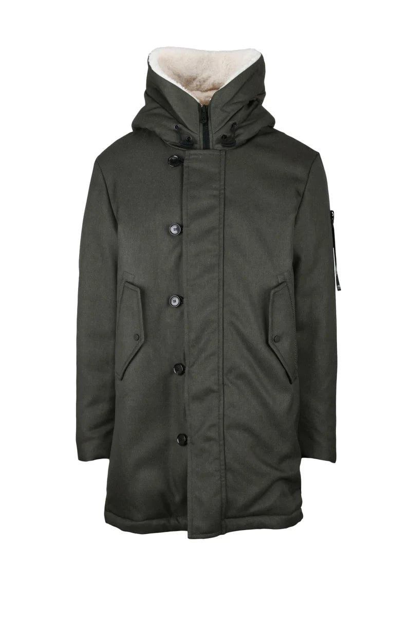 Kasa TV Ecofur Wool/Polyamide Parka - Green
