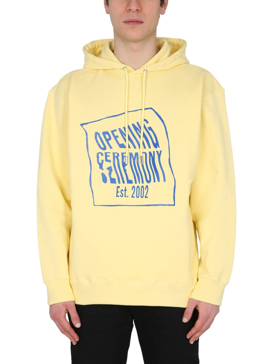 Pastel Yellow Hoodie With Drawstring