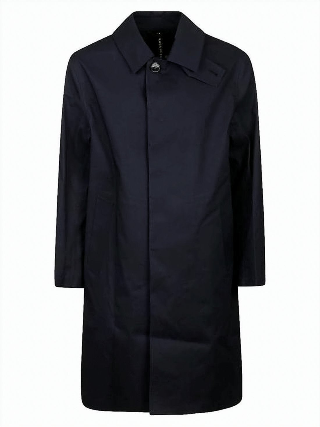 Blue Mackintosh Jacket With Concealed Placket