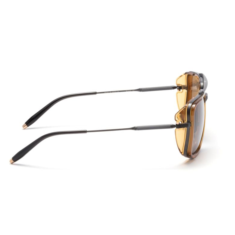 Stargazer Geometric Square Frame Sunglasses with Double Bridge Design